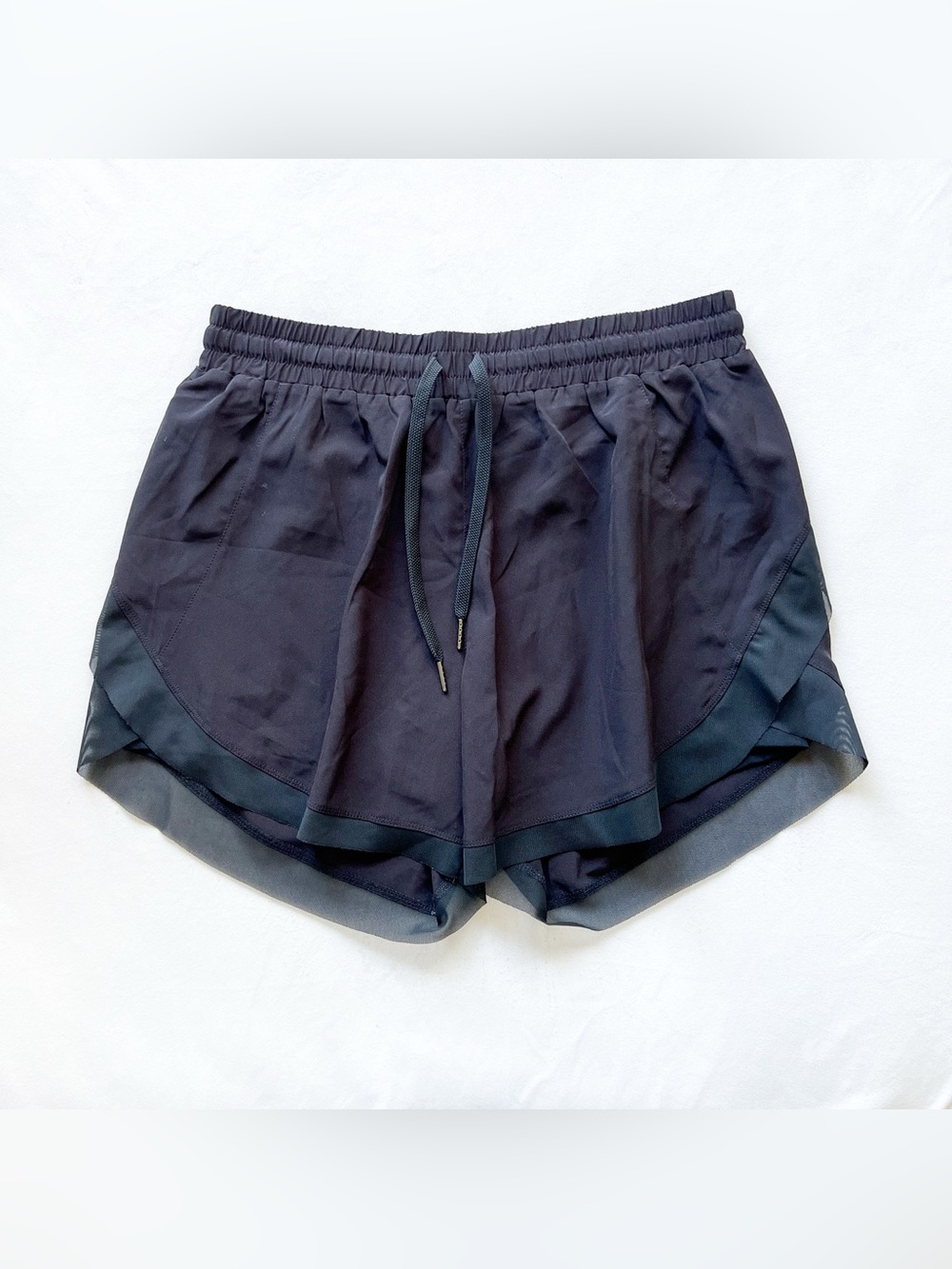 HALARA Black Double-Layer Athletic Shorts - Large